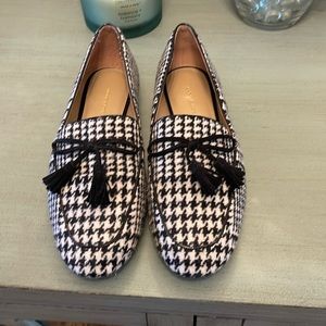 Ann Taylor plaid loafers
